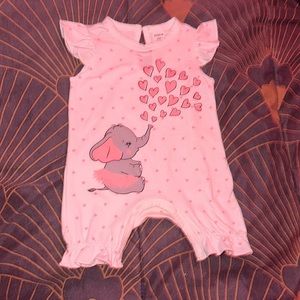 Onesie elephant 0-1 month